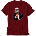 Z zepplin Bear Sam Amca Kırmızı Tişört - XS