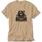 Z zepplin Bmw E30 Sketch Krem Tişört