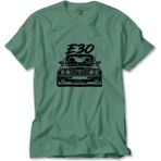 Z zepplin Bmw E30 Sketch Yeşil Tişört - 2XL