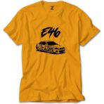 Z zepplin Bmw E46 M3 Skecth Sarı T-Shirt - XL