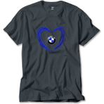 Z zepplin Bmw Heart Logo Füme Tişört - 5XL