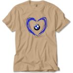 Z zepplin Bmw Heart Logo Krem Tişört - S