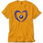 Z zepplin Bmw Heart Logo Sarı Tişört
