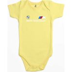 Z zepplin Bmw Logo M Power Motorsport Sarı Renk Bebek Body Zıbın - 9 - 12 Ay
