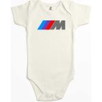 Z zepplin Bmw M Power Logo Ekru Renk Bebek Body Zıbın - 6 - 9 Ay