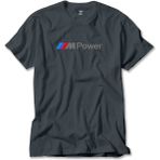 Z zepplin Bmw M Power Text Füme Tişört - 2XL