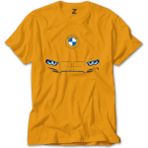 Z zepplin Bmw M4 Series Logo Sarı Tişört - 5XL