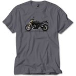 Z zepplin Bmw R1200R Gri Tişört