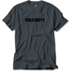 Z zepplin Call Of Duty Black Text Füme Tişört - 4XL