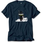 Z zepplin Call Of Duty Silhouette M3 Lacivert Tişört - 2XL