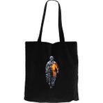 Z zepplin Call Of Duty Skull Warrior Siyah Kanvas Bez Çanta - 35x40cm