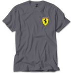 Z zepplin Ferrari Logo Gri Tişört - S