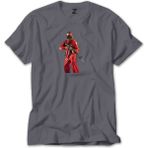 Z zepplin Gta Robber In Red Suit Man Gri Tişört - XL