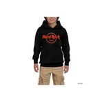 Z zepplin Hard Rock Cafe Neon Siyah Çocuk Kapşonlu Sweatshirt