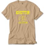 Z zepplin LED Zeppelin Angel Krem Tişört