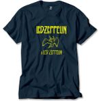 Z zepplin LED Zeppelin Angel Lacivert Tişört - 3XL