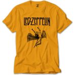 Z zepplin LED Zeppelin Lcarus Sarı T-Shirt - XL