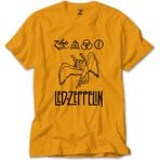 Z zepplin LED Zeppelin Zoso Sarı T-Shirt - 4XL
