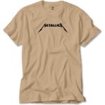 Z zepplin Metallica Classic Logo Krem Tişört - 5XL