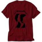 Z zepplin Metallica Group Silhouette Kırmızı Tişört - XS