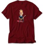 Z zepplin Metallica James Hetfield Cartoon Kırmızı Tişört - 4XL