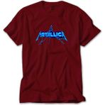 Z zepplin Metallica Logo Lightning Kırmızı Tişört - 4XL