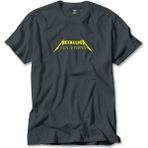 Z zepplin Metallica Lux Æterna Text Füme Tişört - XS