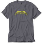 Z zepplin Metallica Lux Æterna Text Gri Tişört - S