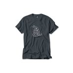 Z zepplin Metallica Snake Logo Füme Tişört