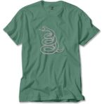 Z zepplin Metallica Snake Logo Yeşil Tişört - XS