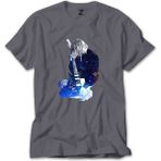 Z zepplin Nirvana Kurt Cobain Galaksi Gri Tişört - M