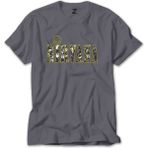 Z zepplin Nirvana Logo ve Yazı Gri Tişört - M
