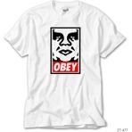 Z zepplin Obey Beyaz Tişört - S