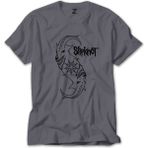 Z zepplin Slipknot Goat Logo Gri Tişört