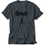 Z zepplin Slipknot Logo Text Füme Tişört - 4XL