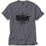 Z zepplin Slipknot Pentagram Gri Tişört