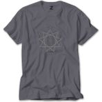 Z zepplin Slipknot Pentagram Symboll Gri Tişört