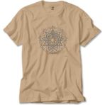 Z zepplin Slipknot Pentagram Symboll Krem Tişört - 4XL
