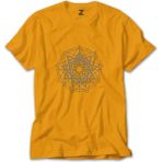 Z zepplin Slipknot Pentagram Symboll Sarı Tişört - 4XL