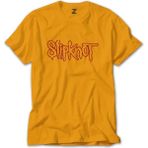 Z zepplin Slipknot Text Sarı Tişört - M