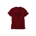 Z zepplin Supermn Distrod Logo Kırmızı Tişört