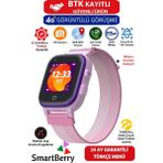 Z40 Görüntülü Görüşme Yüz Tanıma Gps Wıfı Konum Akıllı Çocuk Takip Saati Sim Kartlı - Pembe Mor