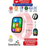 Z53 Çocuk Takip Saati, Görüntülü Görüşme, Gps, Wi-Fi, Net Konum, Gizli Dinleme, Sim Kartlı, Pembe - Seçenek 1 - Ahşap - Bej