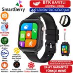 Z53 Görüntülü Görüşme Gps Wıfı Net Konum Gizli Dinleme Akıllı Çocuk Takip Saati Sim Kartlı - Siyah
