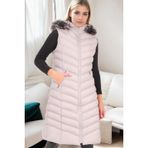 Z9684 DEWBERRY BAYAN YELEK-AÇIK GRİ