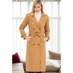 Z9737 Dewberry Bayan Trençkot-Camel - XL