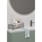 Zabata Paslanmaz Metal Çok Amaçlı Banyo Mutfak Rafı 35X15 CM Kozmetik Takı Düzenleyici
