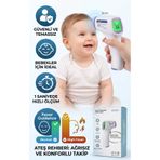 zabinza AD801 Temassız Ateş Ölçer - Dijital Alından Kızılötesi Termometre
