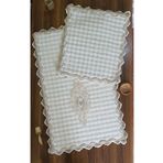 ZADA HOME ikili paspas özel Kaymaz taban Fransız dantelli Tamam takım 2 parça klozet takımı banyo paspası