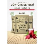 Zaferan Göktürk Şerbeti 3x1.5 lt Meyan Kökü Şerbeti Ramazan Şerbeti Doğal Şerbet - 1,5 lt